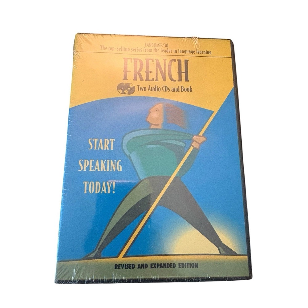 Language/30 French (2 Audio CDs & Printed Phrase Book) - Sealed - Learn French